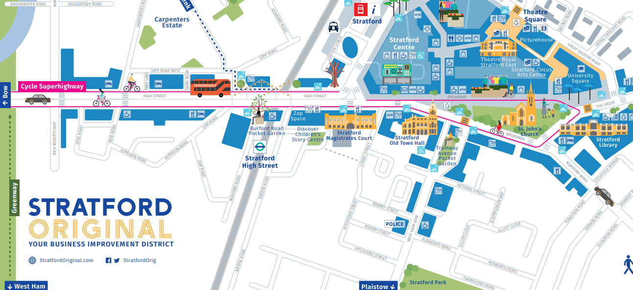 Explore Stratford Map [updated]