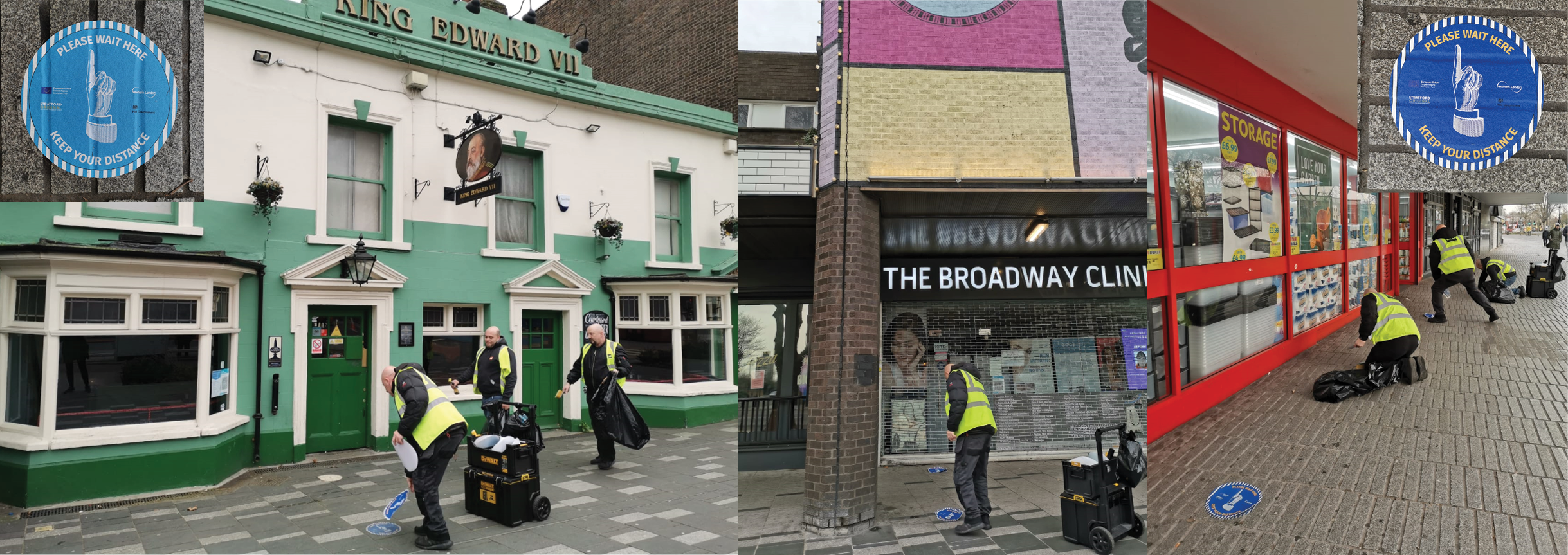 Second phase outdoor signage installation in Stratford